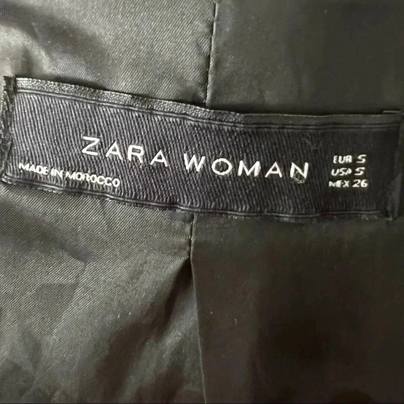 ZARA BLACK BLAZER  SIZE SMALL MADE IN MOROCCO Y2K Size Small - Picture 8 of 10
